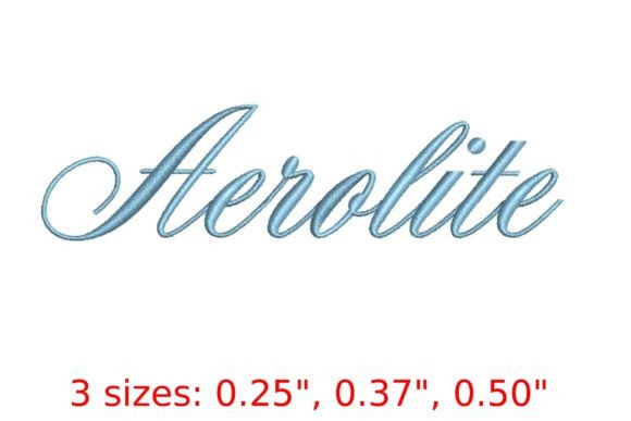Aerolite Embroidery Font: Where Elegance Meets Durability