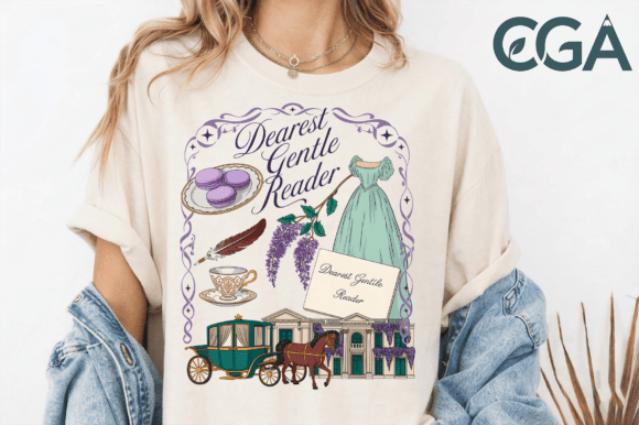 Dearest Gentle Reader PNG: A Design Asset for Elegant Storytelling