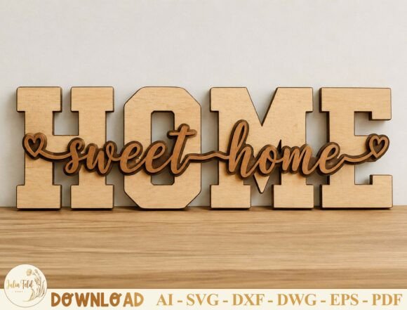 Home Sweet Home Laser Cut File SVG: Crafting Cozy Visual Identity