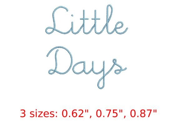 Little Days Embroidery Font: Infusing Joyful Craft into Modern Design