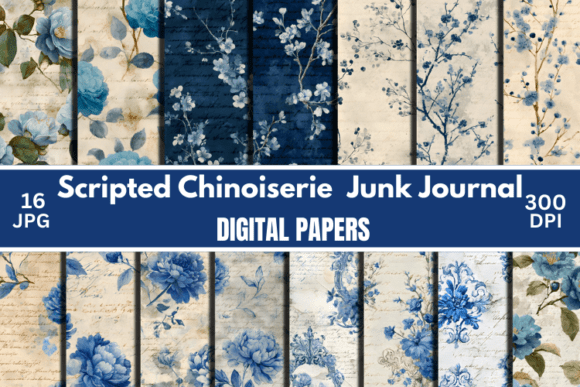Scripted Chinoiserie Junk Journal Kit: A Designer's Guide