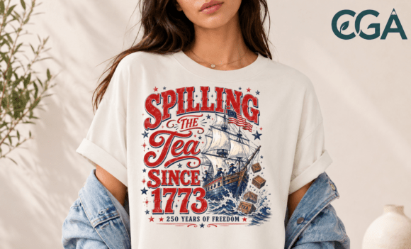 Spilling the Tea Since 1773: A Vintage Design with Modern Edge
