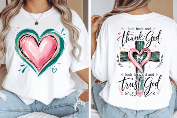 Thank God Trust God Look Forward PNG: Faith-Based Design